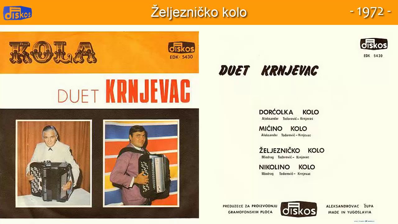 Duet Krnjevac - Zeljeznicko kolo - (Audio 1972)