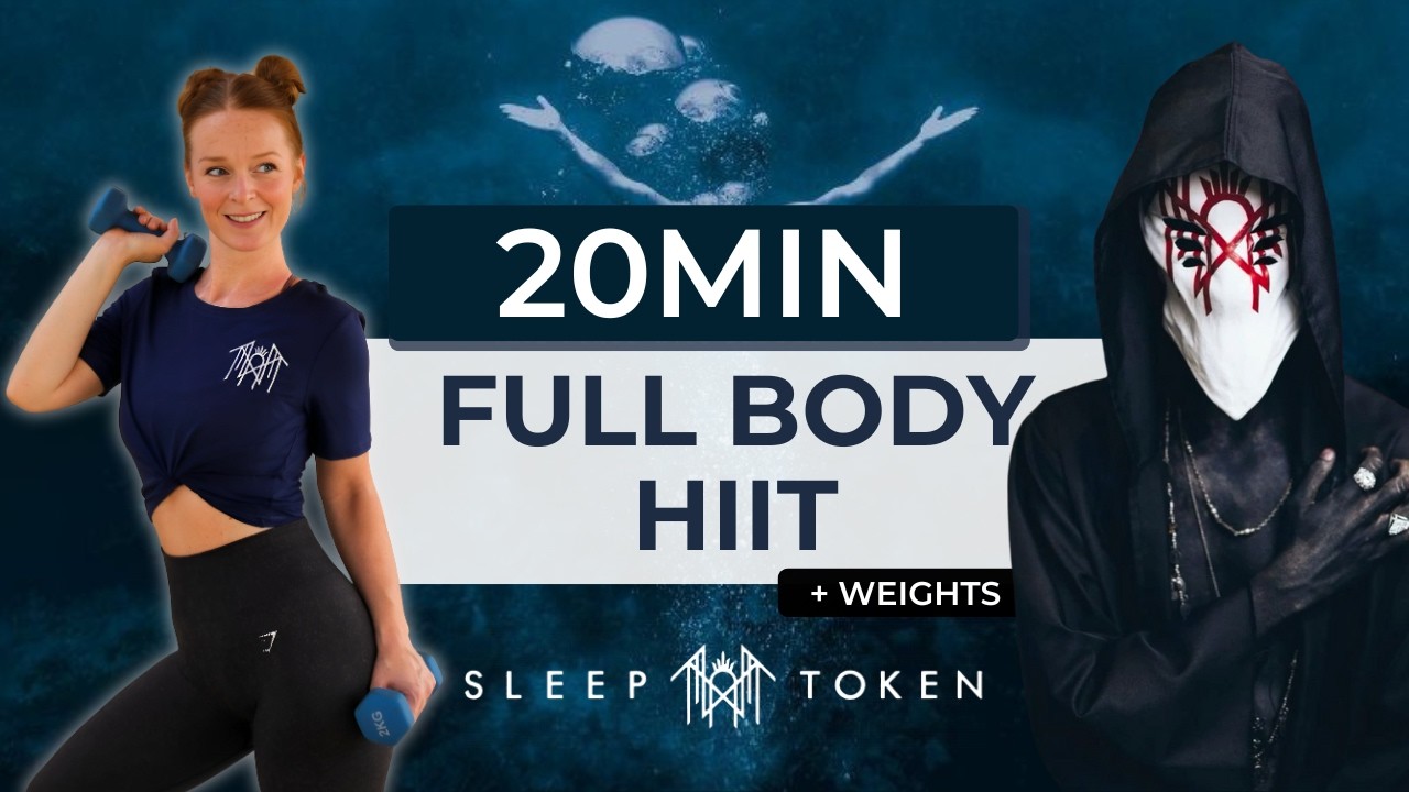 20MIN FULL BODY HIIT + Weights | This Place Will Become Your Tomb Workout Pt.1 | Sleep Token Workout