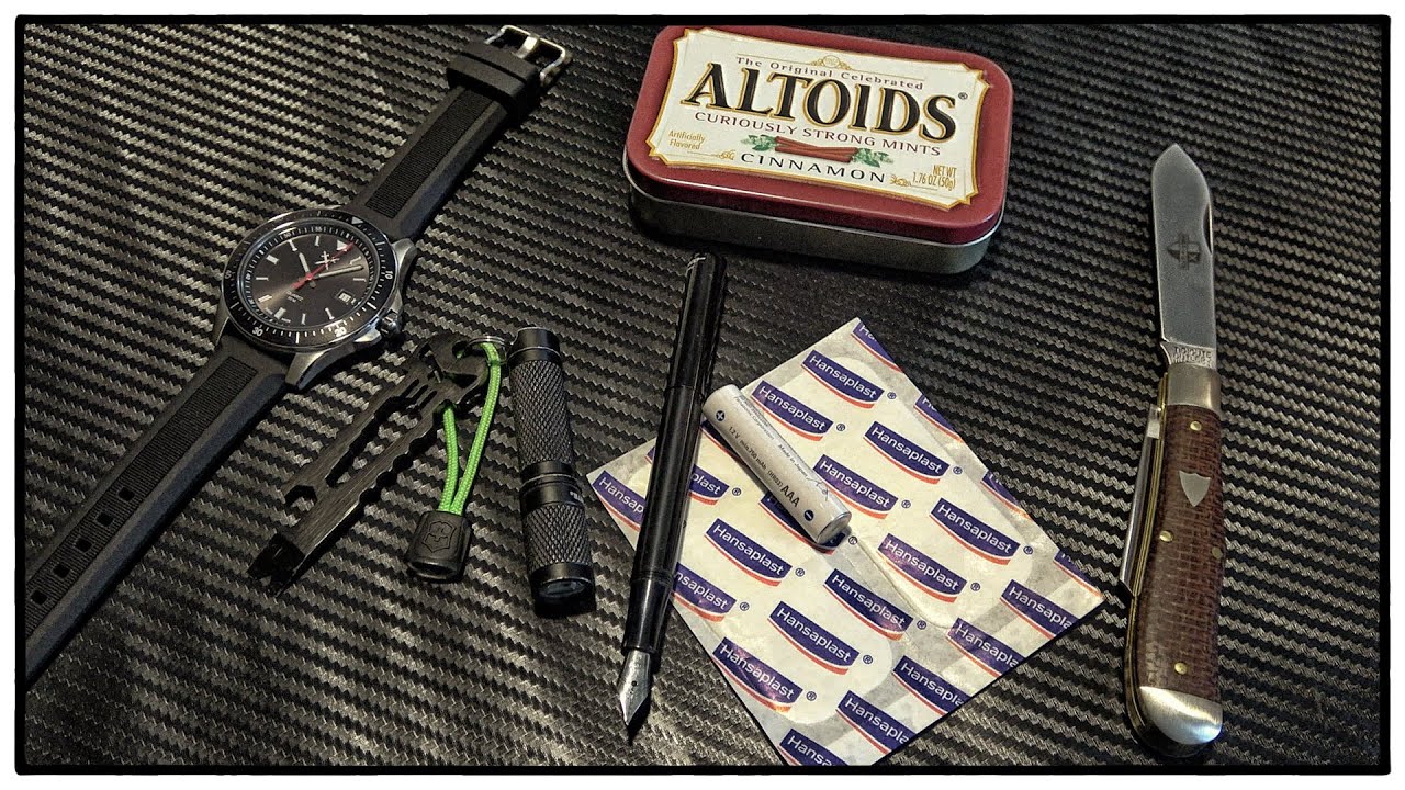 Everyday carry Kit in einer Altoids Dose - EDC 