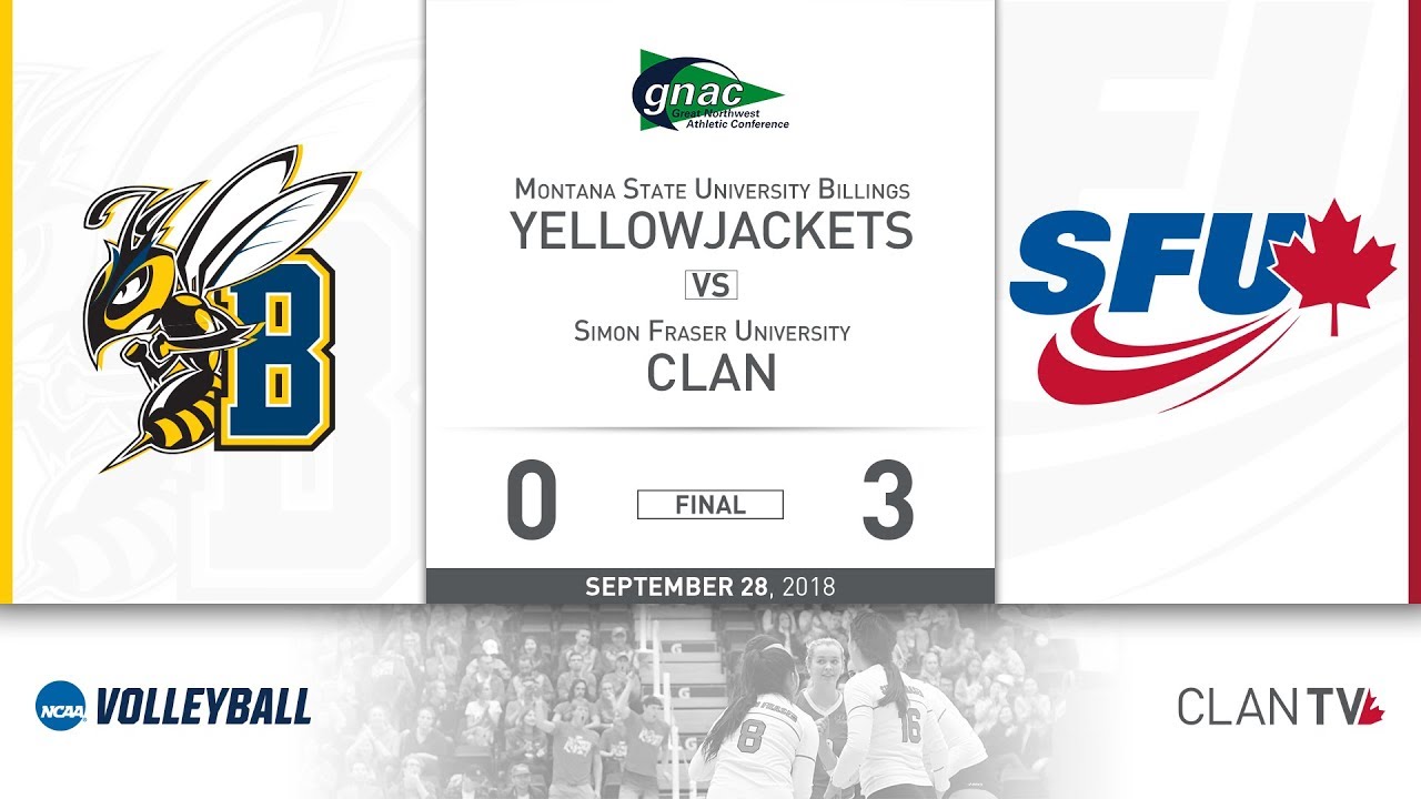 SFU Volleyball vs. MSUB - September 28, 2018