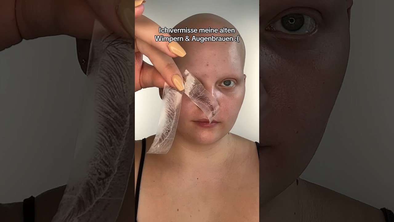da sind meine Wimpern & Augenbrauen damals so sch&ouml;n nachgewachsen 😍🥺 #alopecia