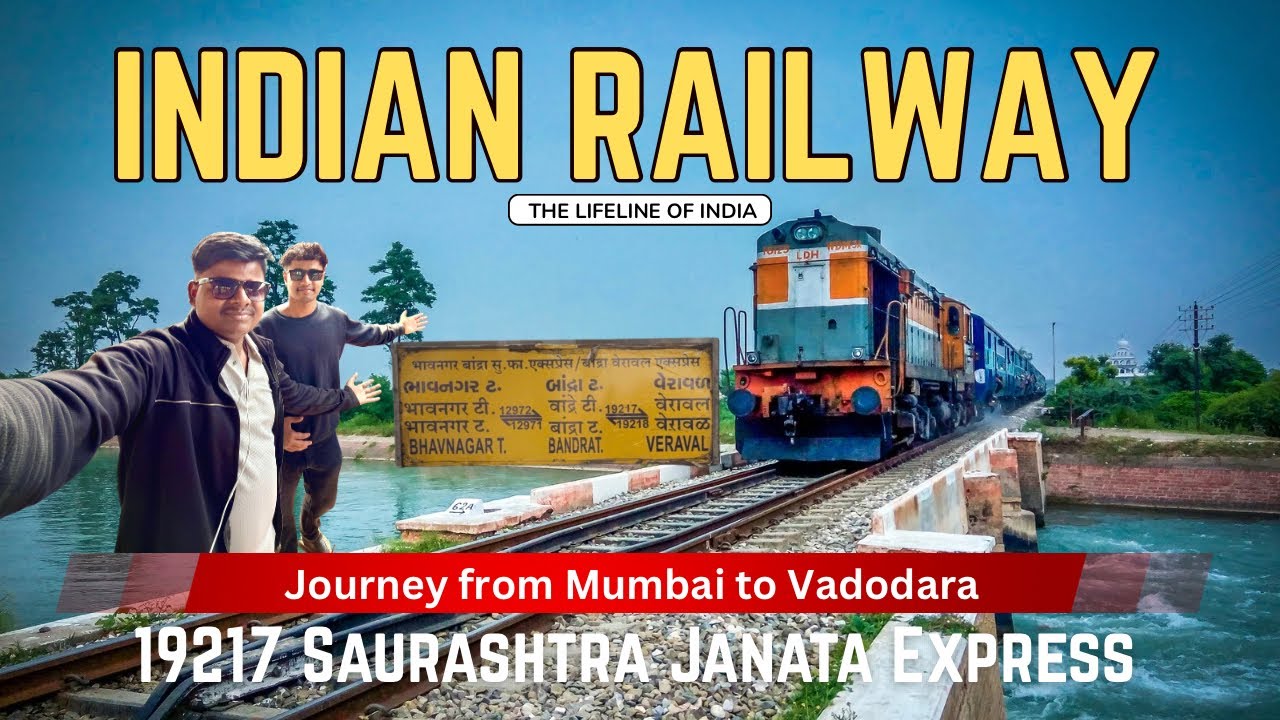 19217 Saurashtra Janta Express Journey from Bandra Terminus to Vadodara journey experience #railway