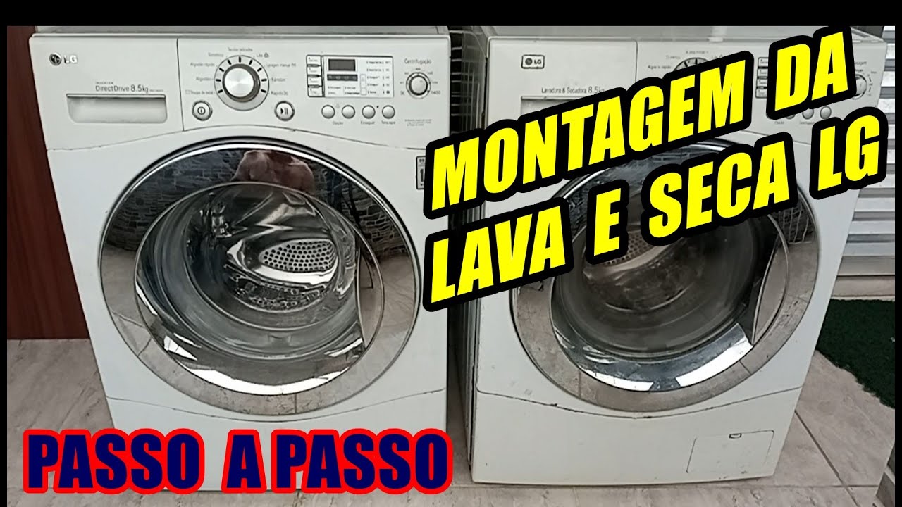 Como montar Maquina de lavar, Lavadora Lava e Seca LG em detalhes.