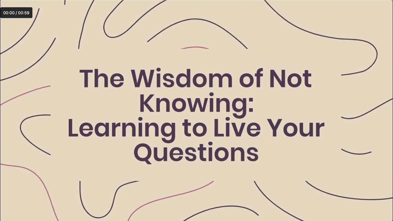 The Wisdom of Not Knowing Trailer