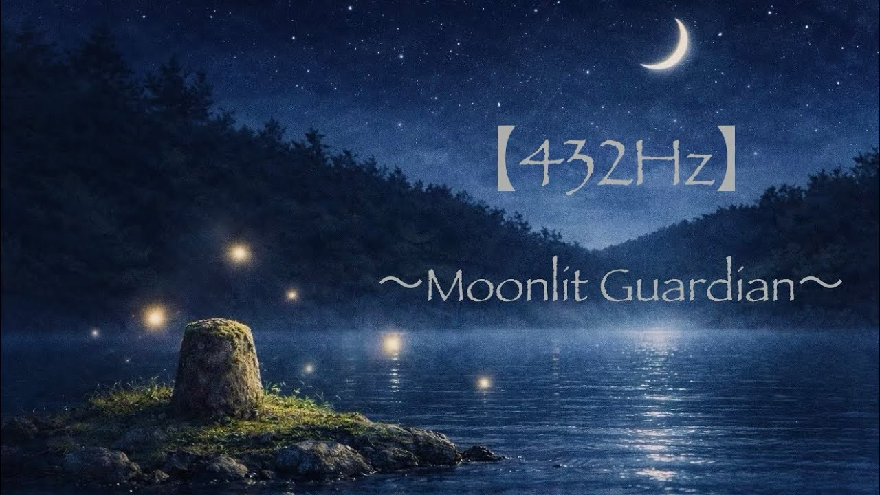 【432Hz】湖畔に佇む守り石｜Moonlit Guardian
