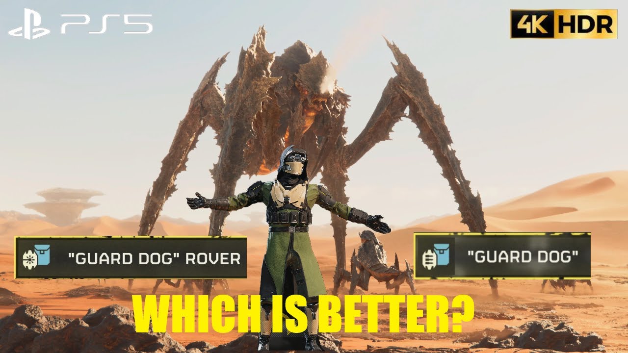 Helldivers 2 Which is better  - Guard Dog or Rover? - PS5 4K HDR