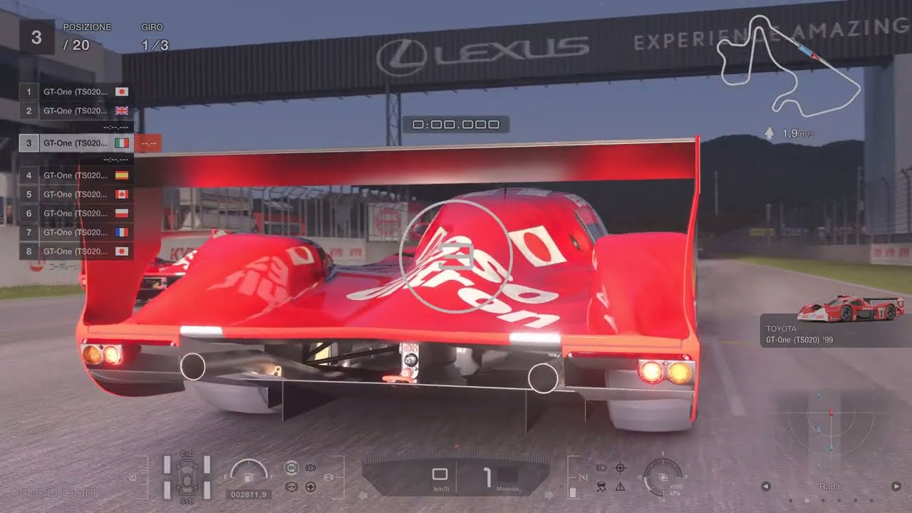 Gran Turismo 7 toyota gt-one ts020 Gr2 auto polis difficile