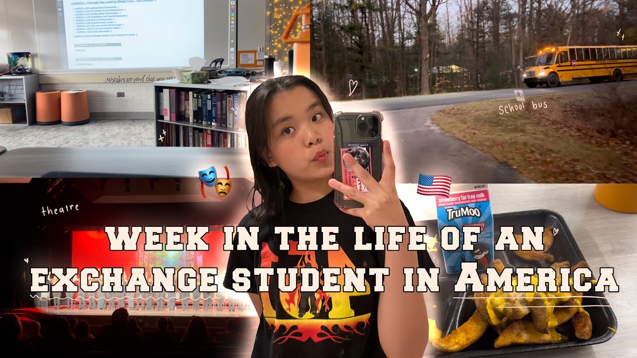 Week in the life of an exchange student in America 🎭🇺🇸 | High School play week