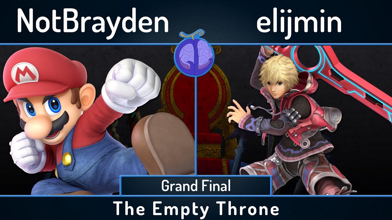 The Empty Throne | NotBrayden (Mario) vs elijmin (Shulk) | Grand Final | SSBU Ultimate Tournament