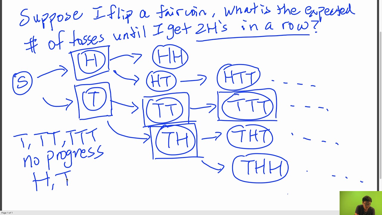 [CS 70] Markov Chains – Hitting Time, Part 1