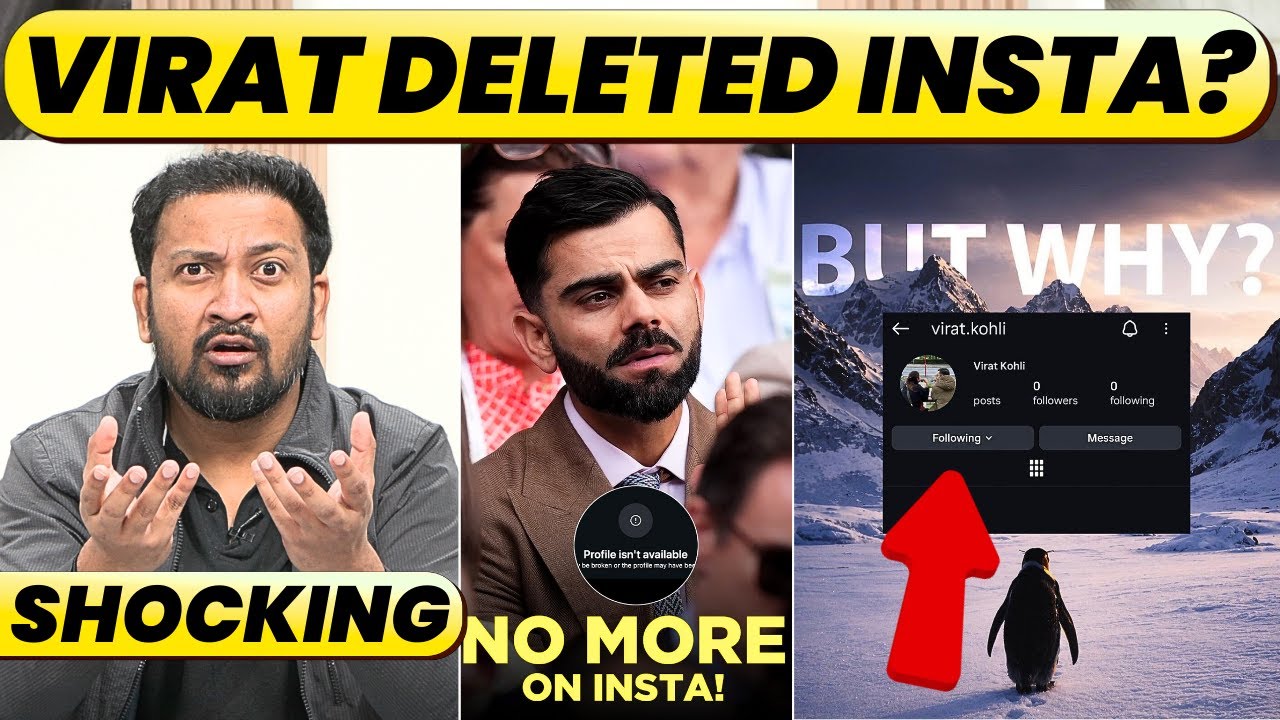 BREAKING: Virat Kohli Deleted His Instagram? Virat–Penguin Connection?