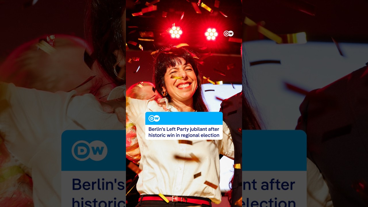 Berlin's Left Party jubilant after historic win in regional election | DW News