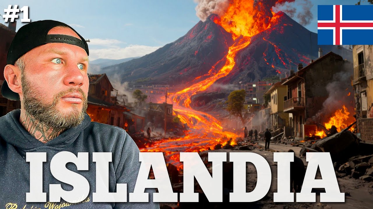 ISLANDIA - Miasto widmo po ERUPCJI WULKANU&hellip; Lawa wlała się do miasta - SZOK! (Grindav&iacute;k) #1
