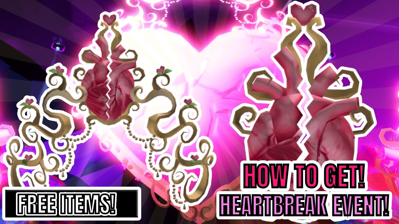 EVENT - Free UGC! HOW TO GET THE HEARTBREAK CROWN AND HEARTBREAK PIN | THE BLOCK (HEARTBREAK EVENT)