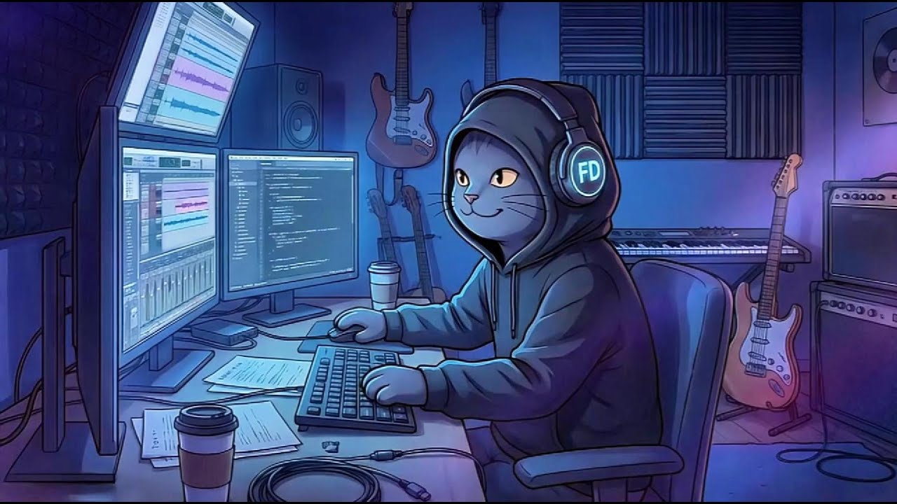 Cozy Late Night Lofi ☕🌧️ | Relax, Study & Sleep &mdash; Fader Down