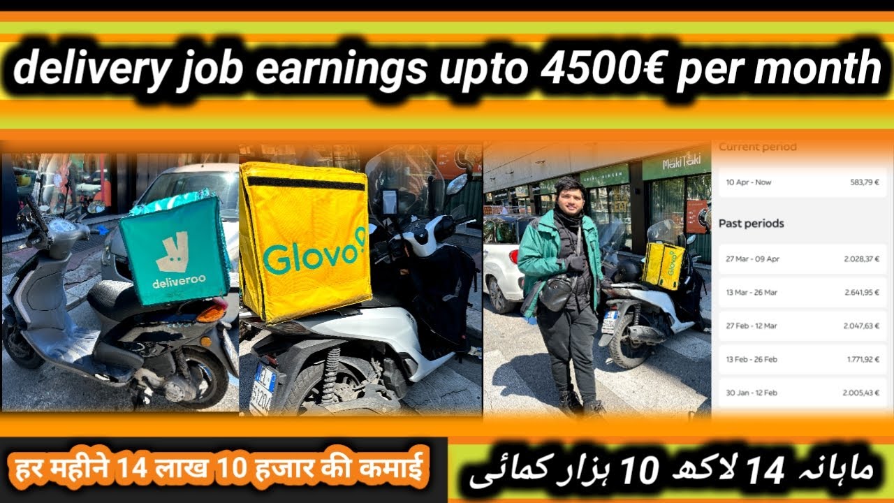 delivery jobs in italy 2023 | delivery jobs earning in Italy 2023