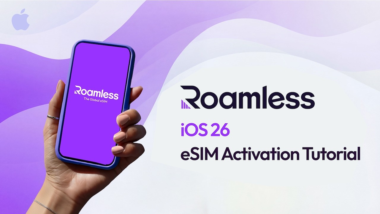 Roamless eSIM Tutorial | How to Install an eSIM on iPhone (iOS 26)