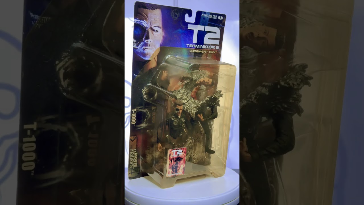 Terminator 2 T-1000 McFarlane toys movie maniacs 2001 