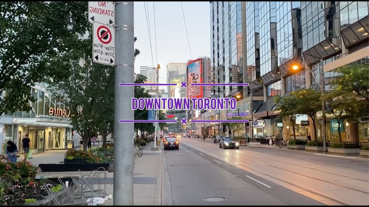 Понедельник, Ночная жизнь Даунтаун | Toronto прогулка (июль 2022)
