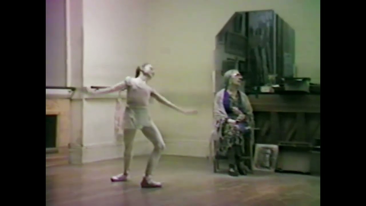 Vera Nemtchinova private ballet lesson variations Katherine Healy part 3 pink leotard 1980