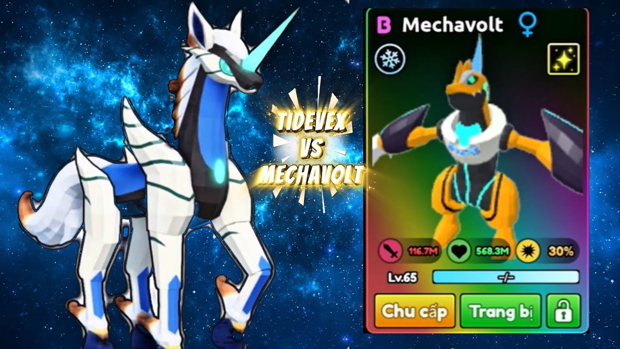 MechaVolt Shiny B Vs Boss TideVex (Solo 1vs1) Kỳ Ph&ugrave;ng Địch Thủ #catchamonster