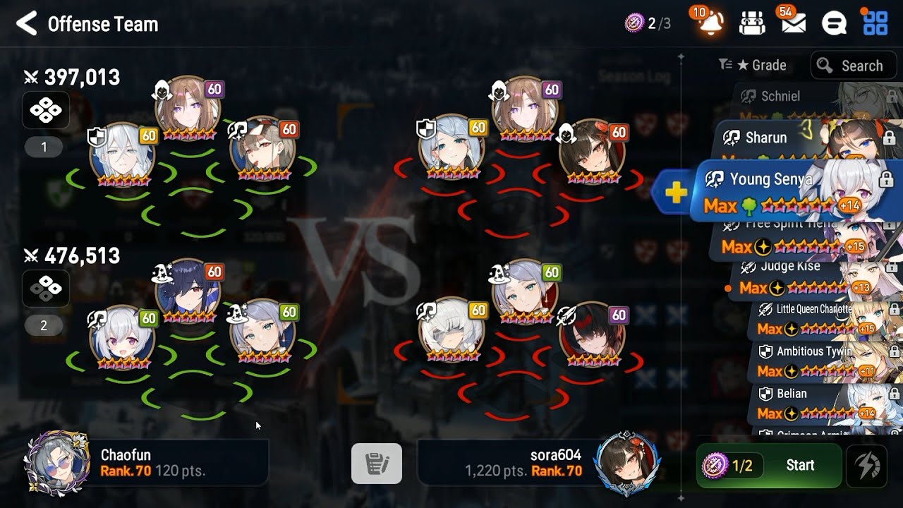 Epic Seven - Guild War - Exotic vs Nassalek (sora604) - Darkwood Stronghold
