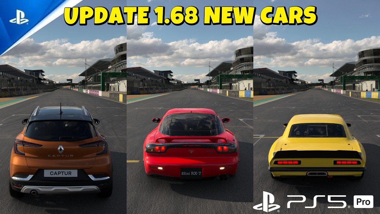 Gran Turismo 7 Update 1.68 - ALL 3 NEW CARS Gameplay! 🔥 Camaro Race-Mod, RX-7 FD & Renault Captur!