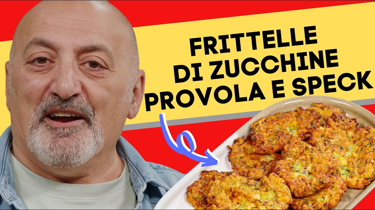 Frittelle di zucchine provola e speck