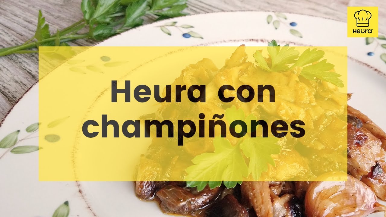 ▶️ Receta Heura con CHAMPIÑONES ✅ Pollo vegetariano con setas | Recetas con Heura 2021 - vegana 2022