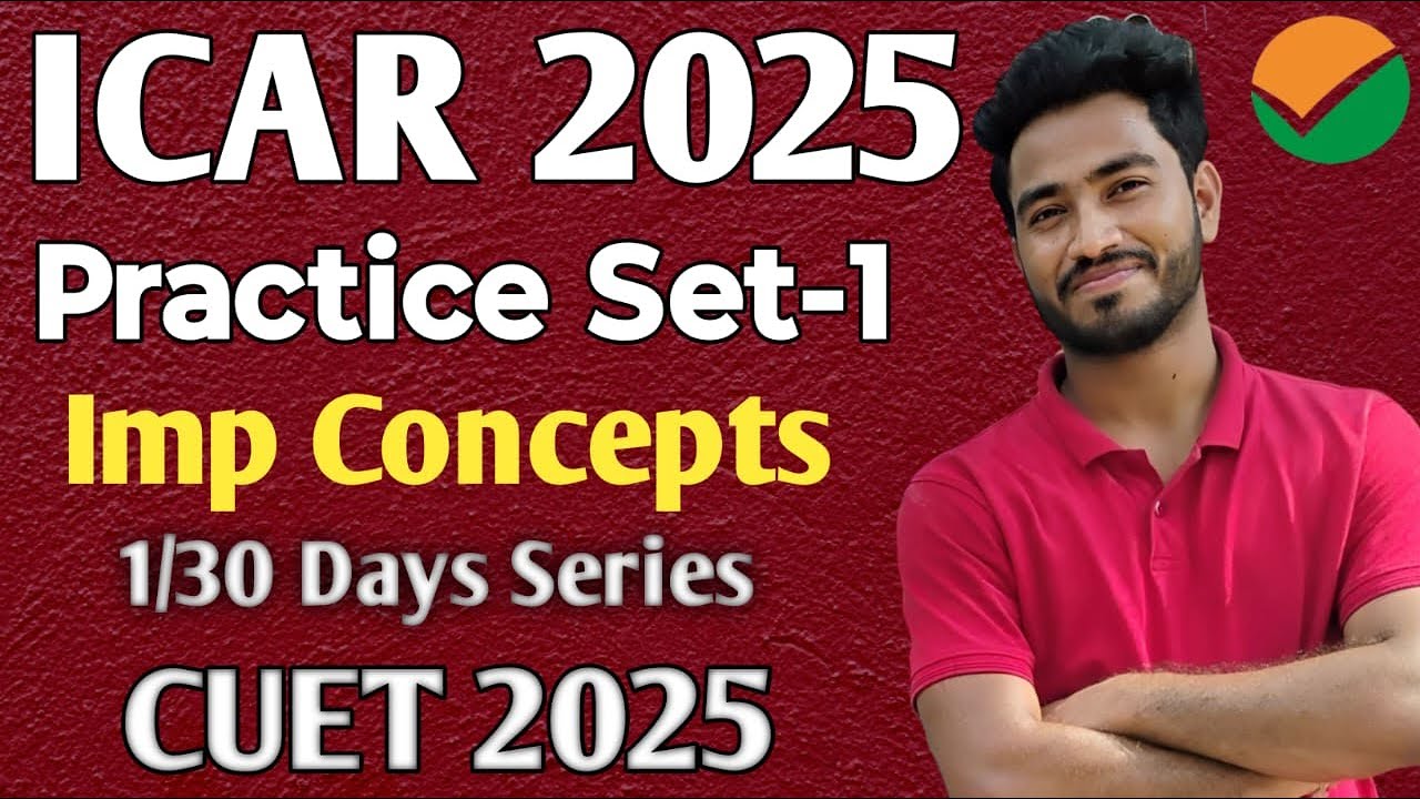 ICAR 2025 Practice Test-1 Genetics #thestudyattic  #Icarchanges #cuetupdates