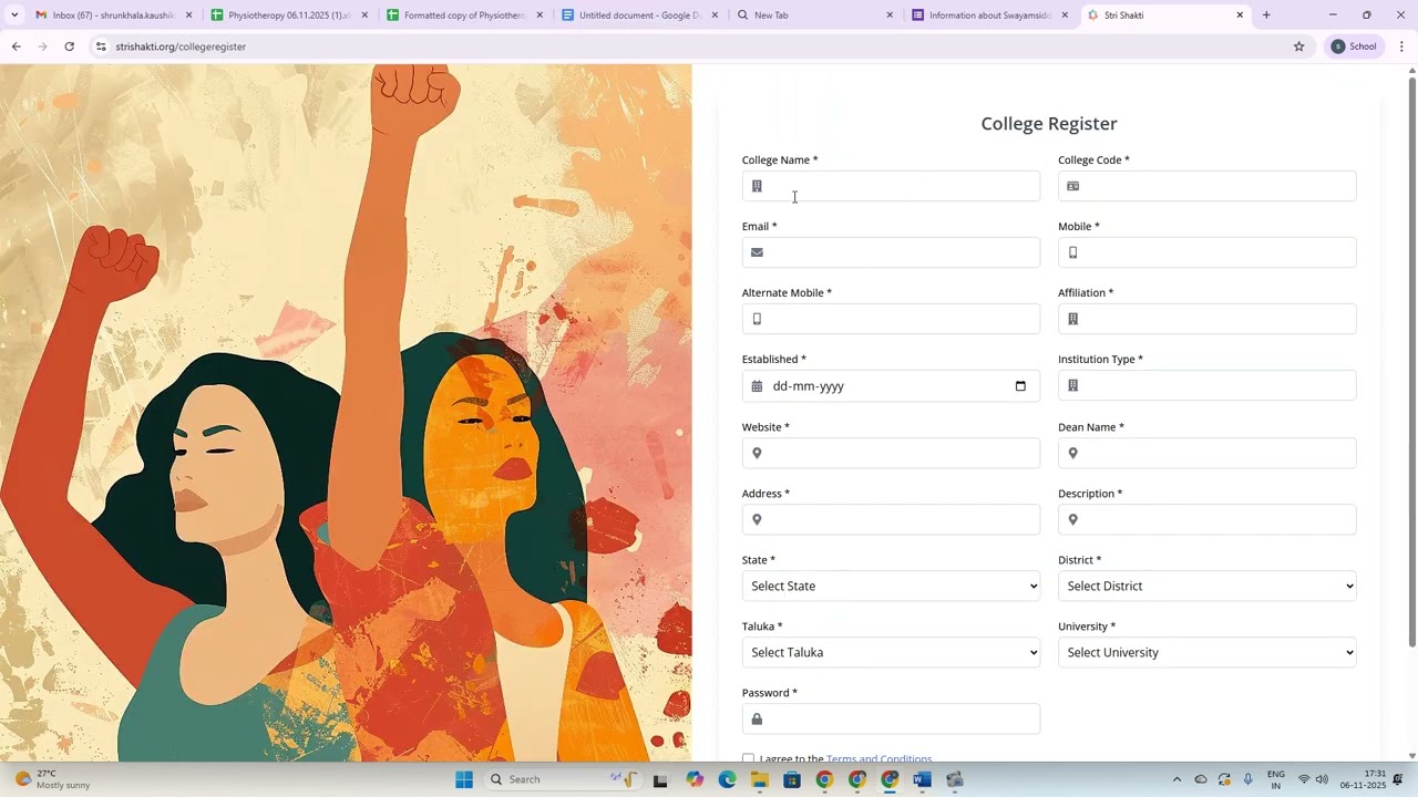 How to Register on the Stri Shakti Portal?