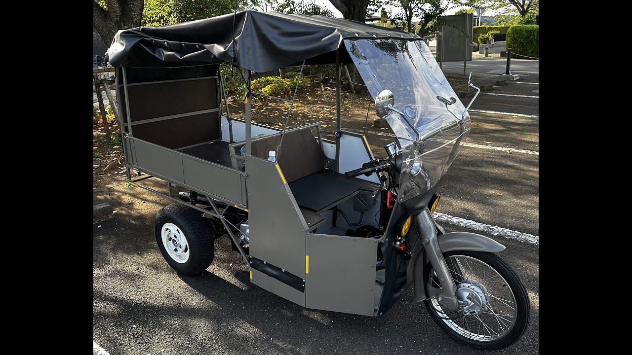 スーパーカブキャンパー試走　車上泊説明動画　（雑談、ボヤキ）SuperCUBcamper　drive