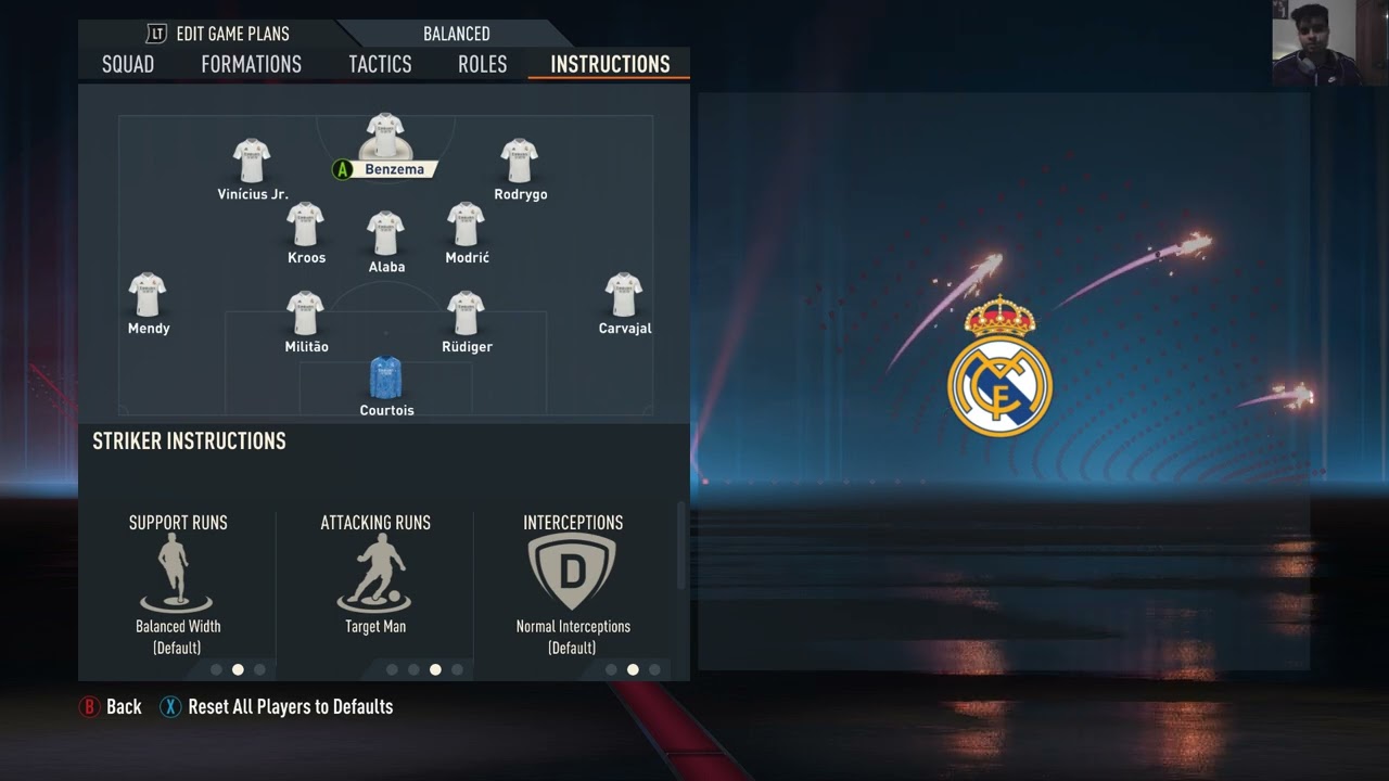 FIFA 23 - Real Madrid Best Formation, Tactics and Instructions