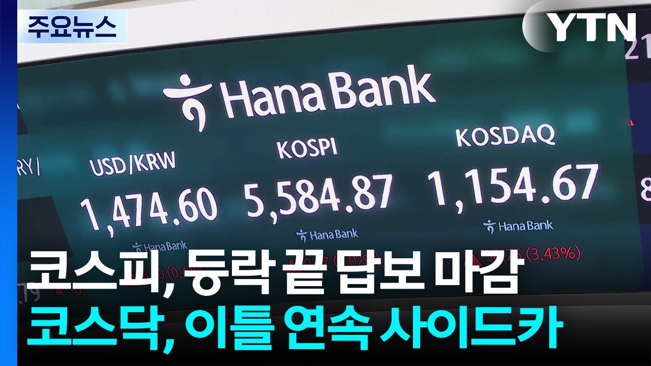 코스피, 등락 끝 답보 마감...코스닥, 이틀 연속 사이드카 / YTN