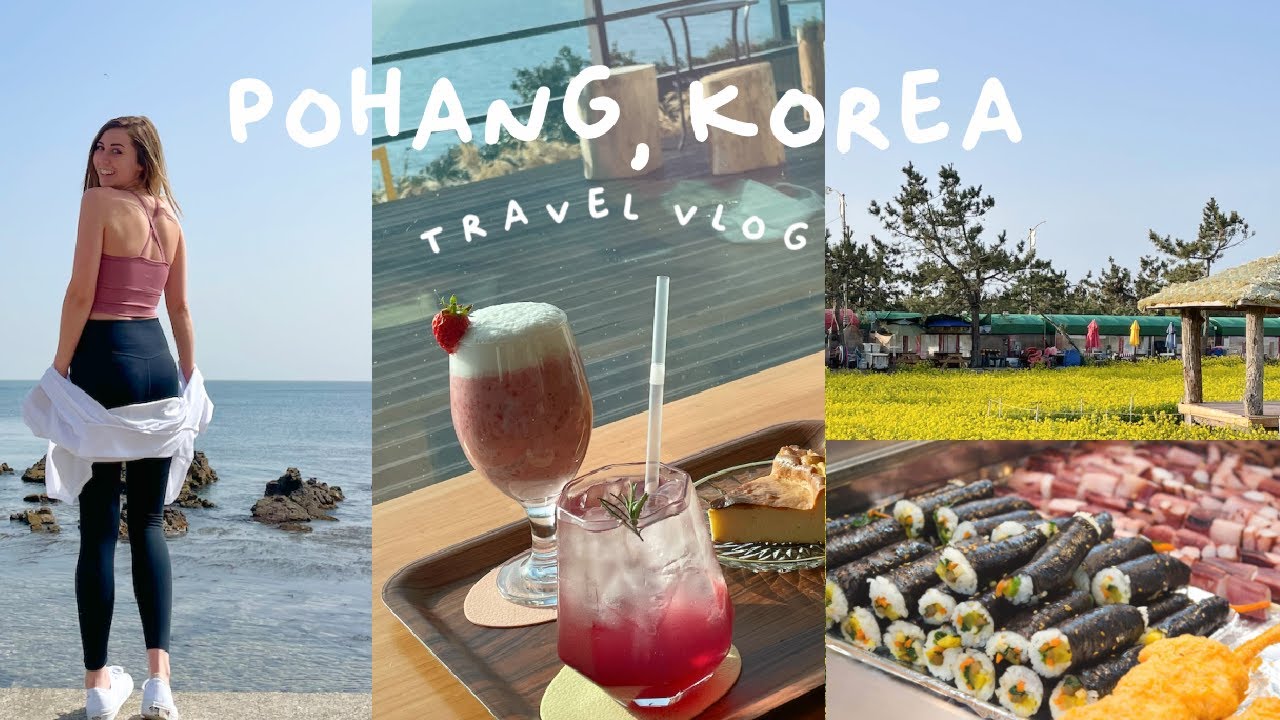 SPRING IN KOREA 🌼🍜🇰🇷 korean street food + countryside cafes  | POHANG VLOG