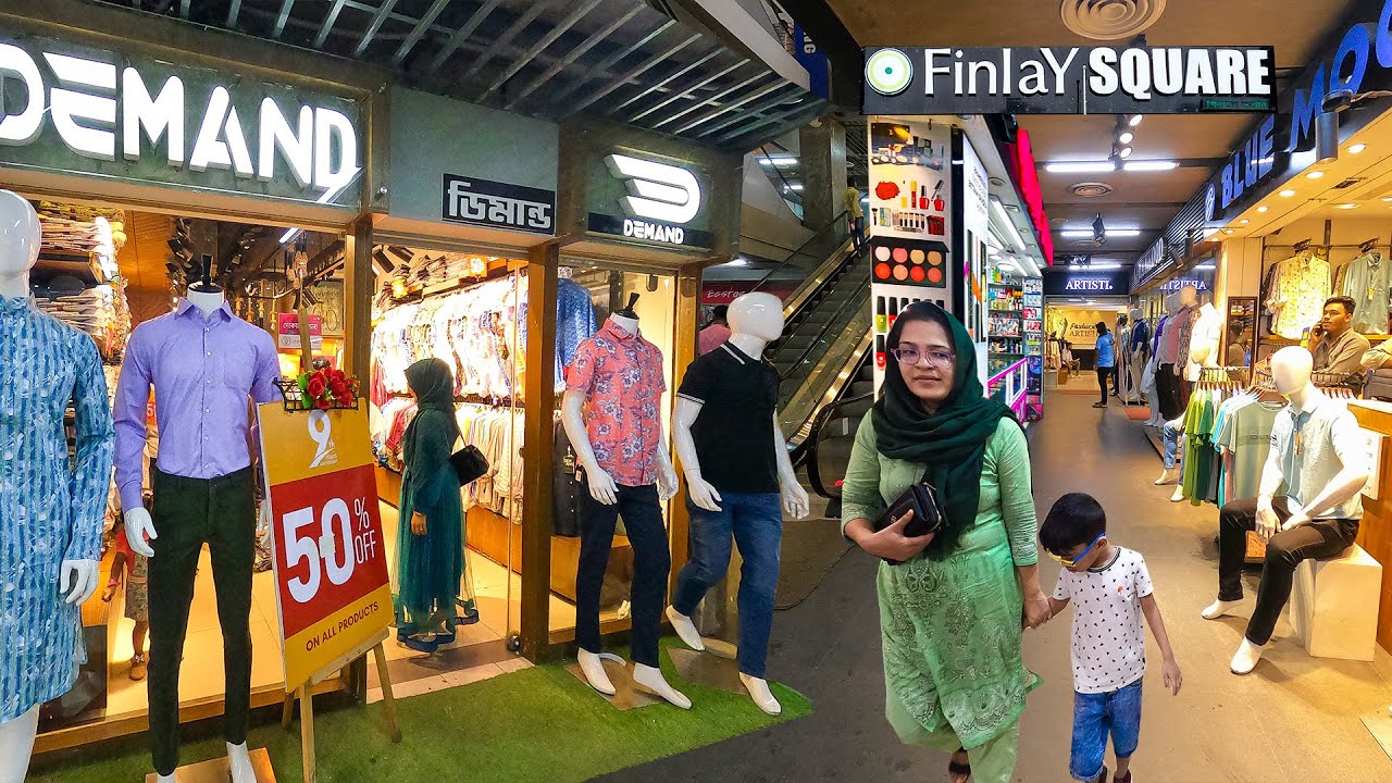 Walking Tour 🇧🇩 Finlay Square shopping mall Chittagong Bangladesh