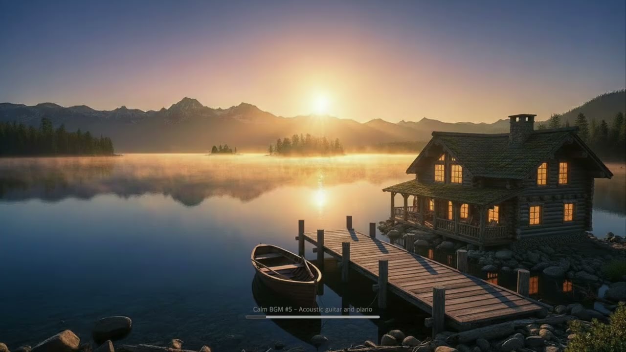 Calm BGM #5 - Acoustic guitar and piano