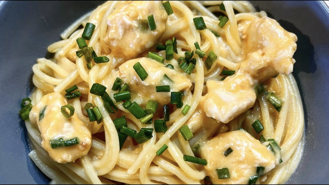 Instant Pot Four Cs Spaghetti (Creamy Cheesy Chicken & Chive)