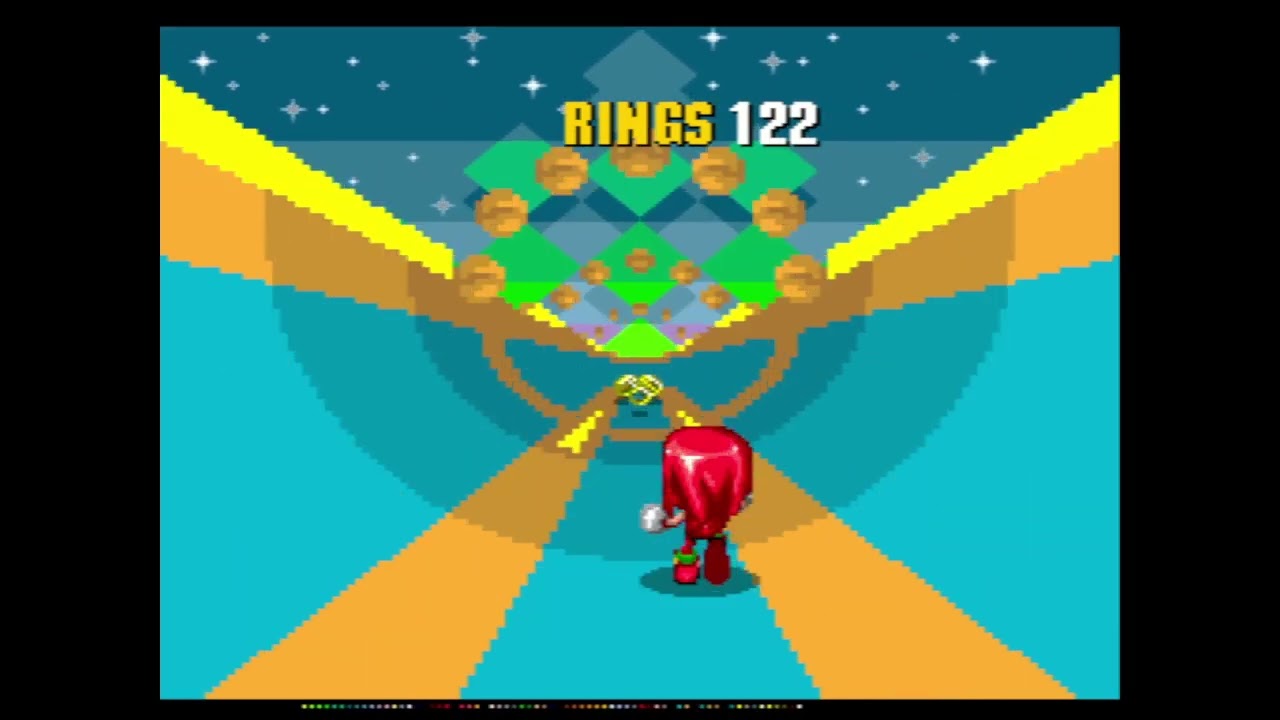 Knuckles the Echidna in Sonic 2 | Emerald Hill Zone | 2 Emeralds