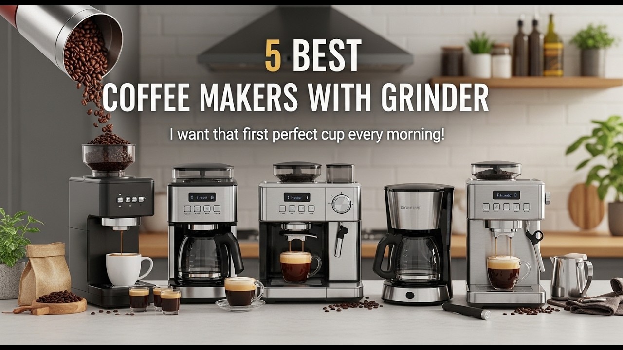 TOP 5 Best Coffee Makers With Grinder 2026 |  Why This Coffee Maker Is Better Than Your Local Cafe