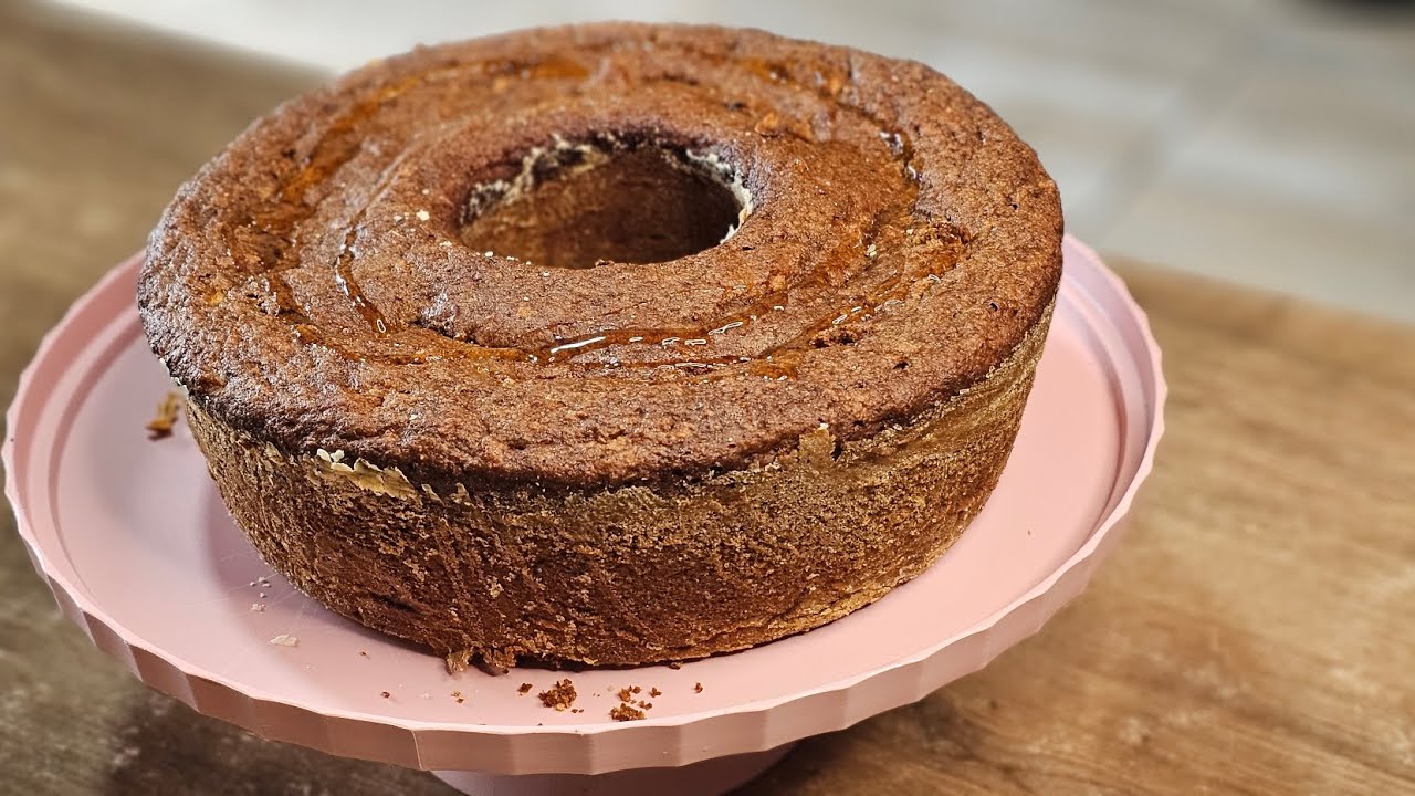 Bolo de Banana com maçã
