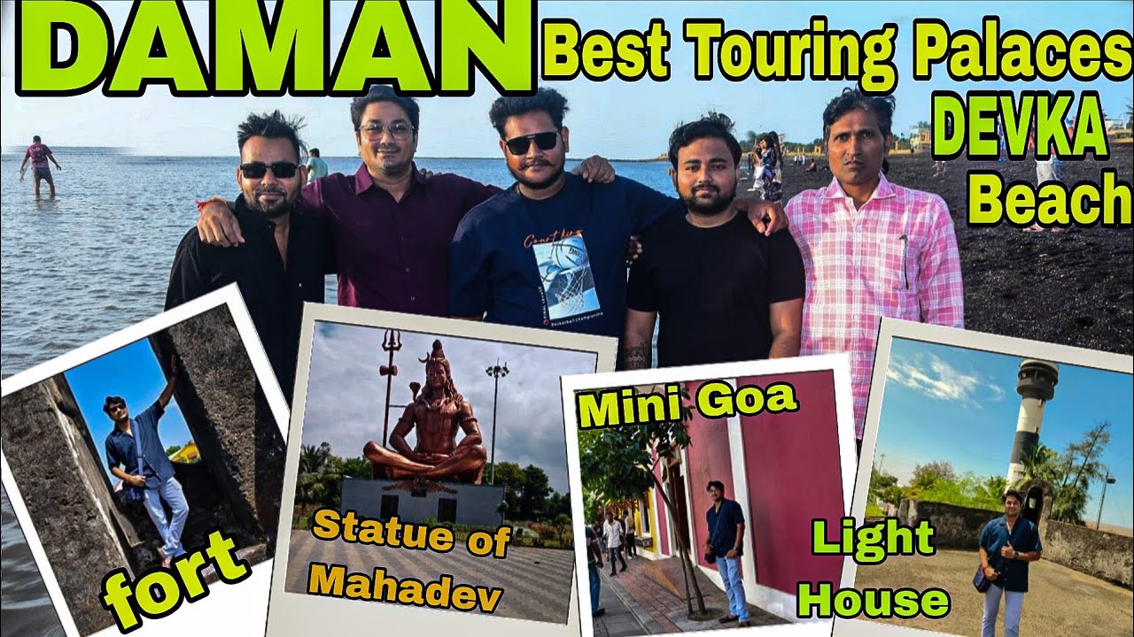 DAMAN in 2025, Devka Beach Daman, Jampor Beach Moti Daman, Best touring Place, Daman Fort  @AkTDV 