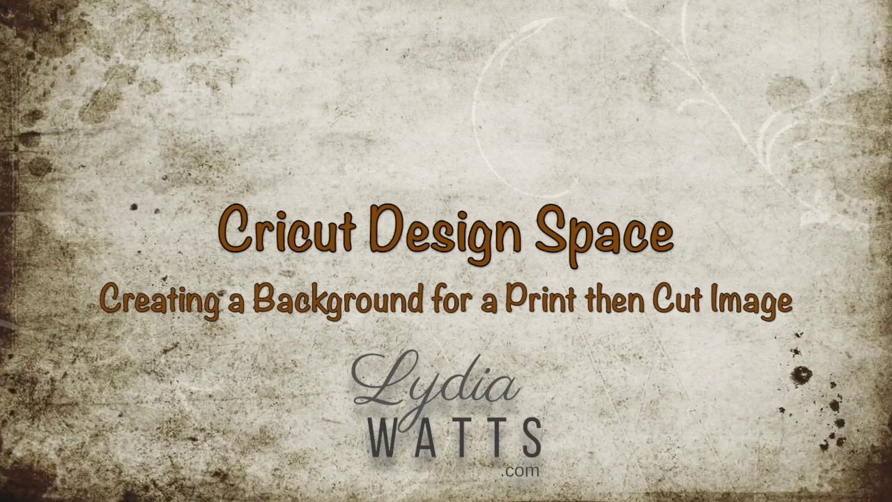 Creating a Background for a Print then Cut Image in Cricut Design Space