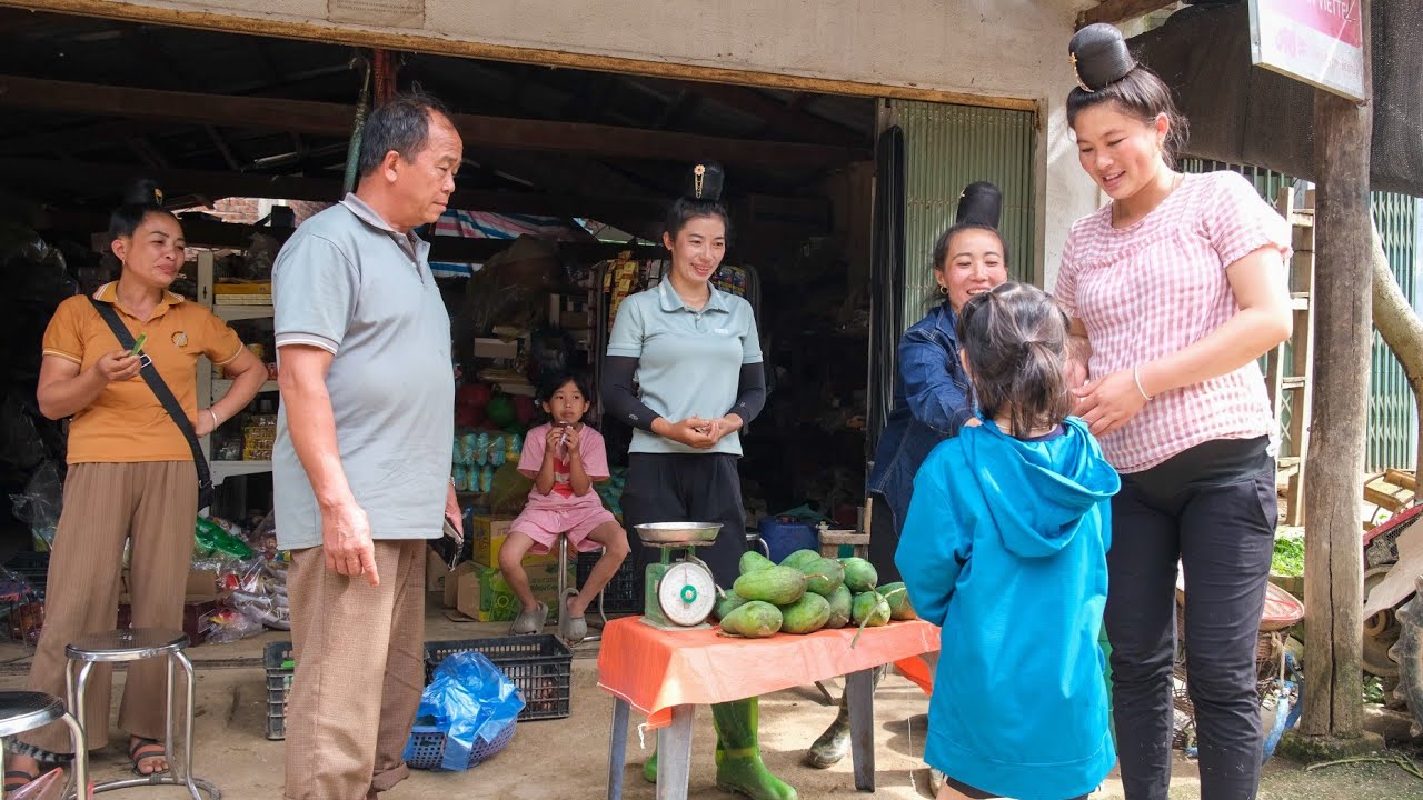 Uprooting Rice Seedlings and Harvesting Mangoes for Market l Forest Farm