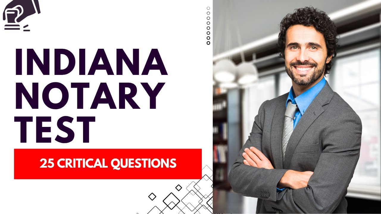 Indiana Notary Test - Mock Exam Prep & Review (25 Critical Questions)