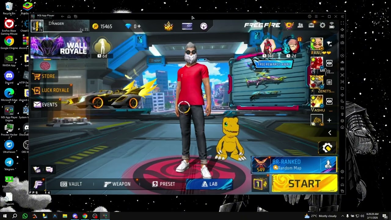 InBuilt Emulator Panel 😱 || Free Emulator Panel ✅ | STREAMER PANEL 100% MAIN ID SAFE #freefire