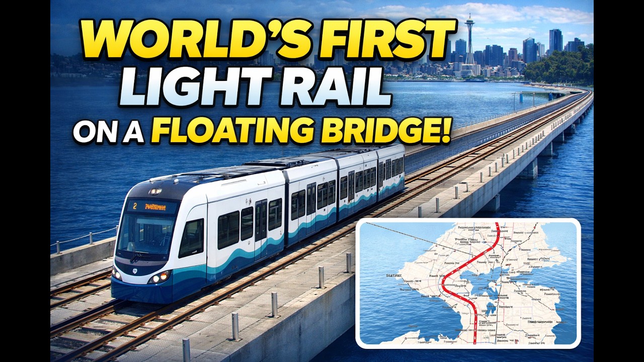 World’s First Light Rail on a Floating Bridge Opens in Seattle | Crosslake 2 Line Explained