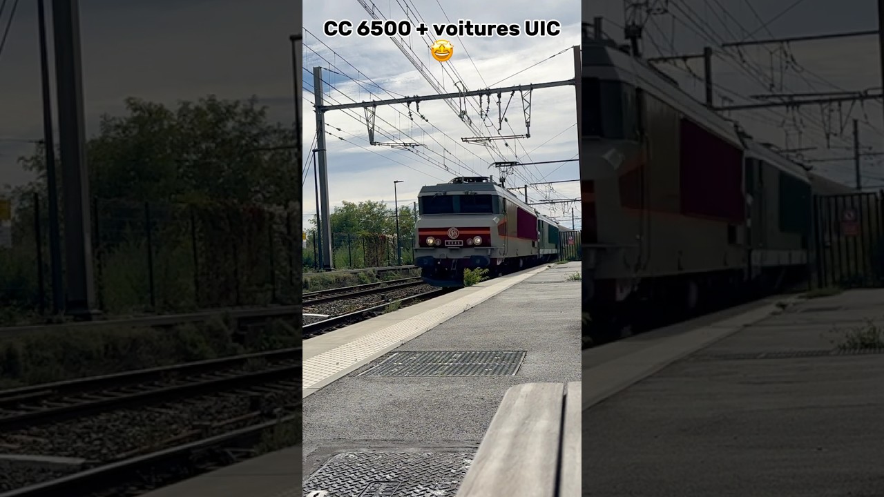 Passage de la CC 6500 @APMFS  pour Amberieu !😍 #plm #train #railtrack #trainspotting #railway #sn