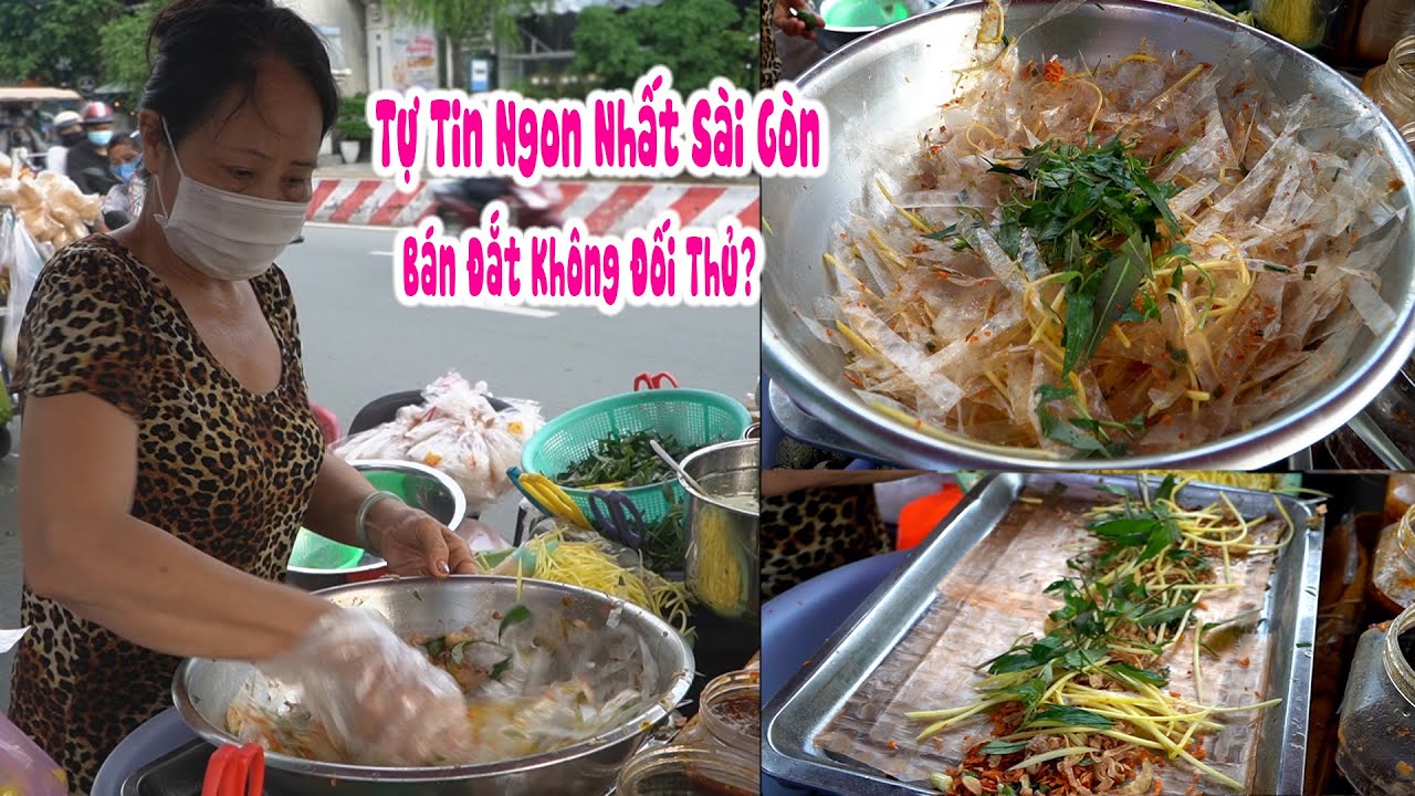 Kịch tính hàng bánh tráng trộn không  biển hiệu, tự tin ngon nhất SG vừa dọn ra khách đến mua ùn ùn
