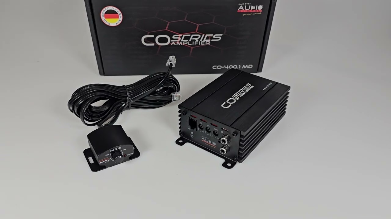 AUDIO SYSTEM CO-400.1MD budżetowe 400W RMS 1 Ohm w mini- rozmiarze